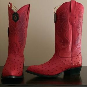 Men’s 91/2 Ostrich Cowboy Boots